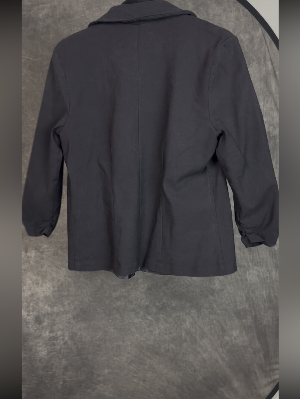 SOHO Black Ruched Sleeve Blazer Jacket | Size L - Picture 4 of 5